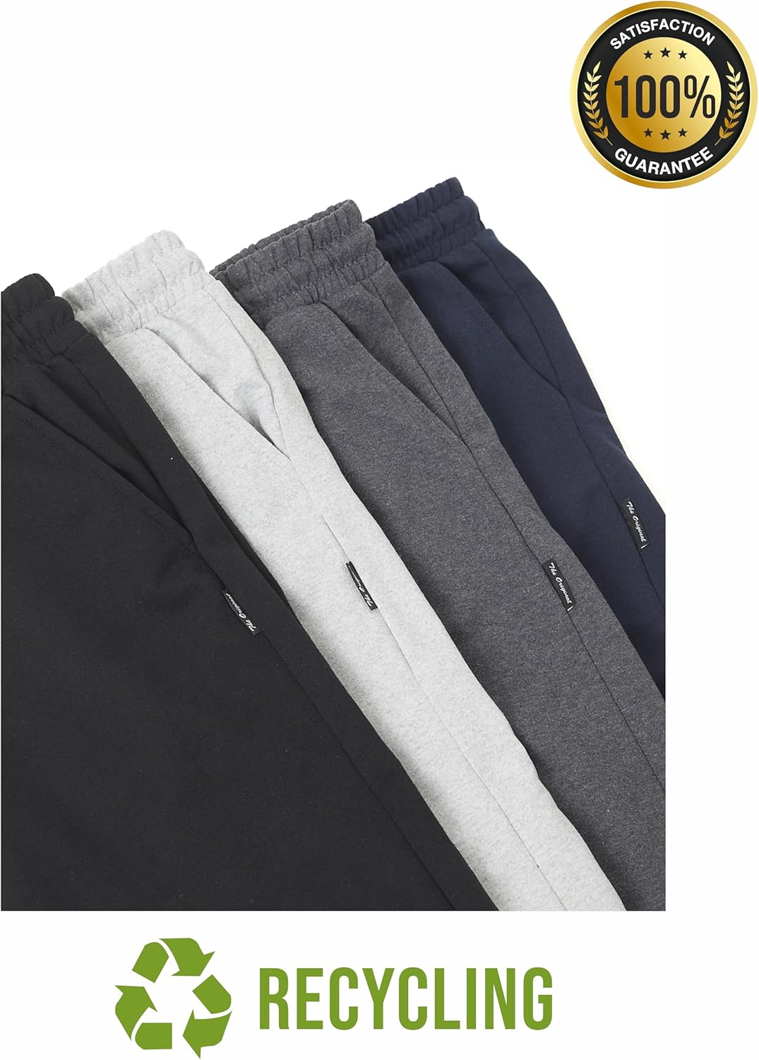 Detalle de COMEOR Men's Thin Lightweight Breathable Cotton Jogging Pants