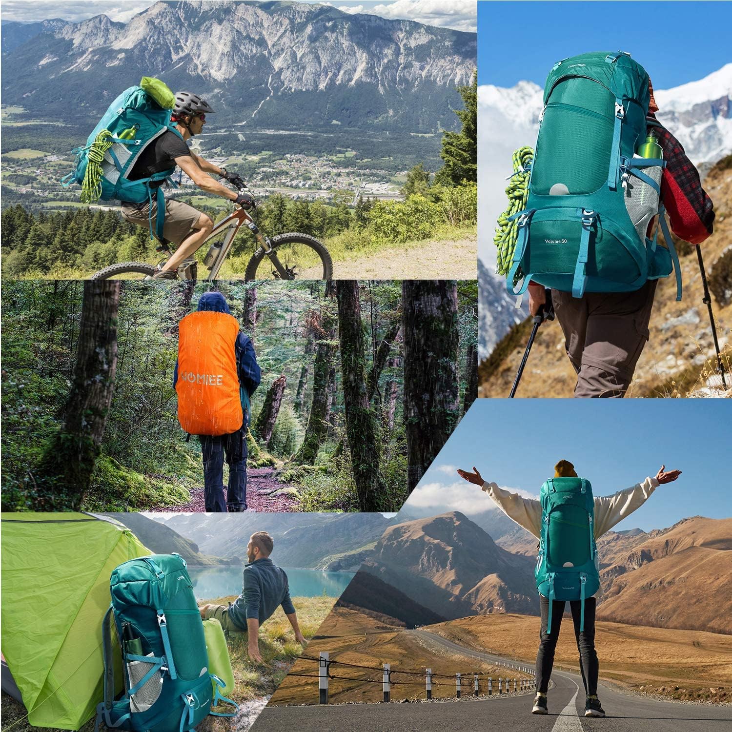 Thumbnail 6 de HOMIEE Wanderrucksack 50L
