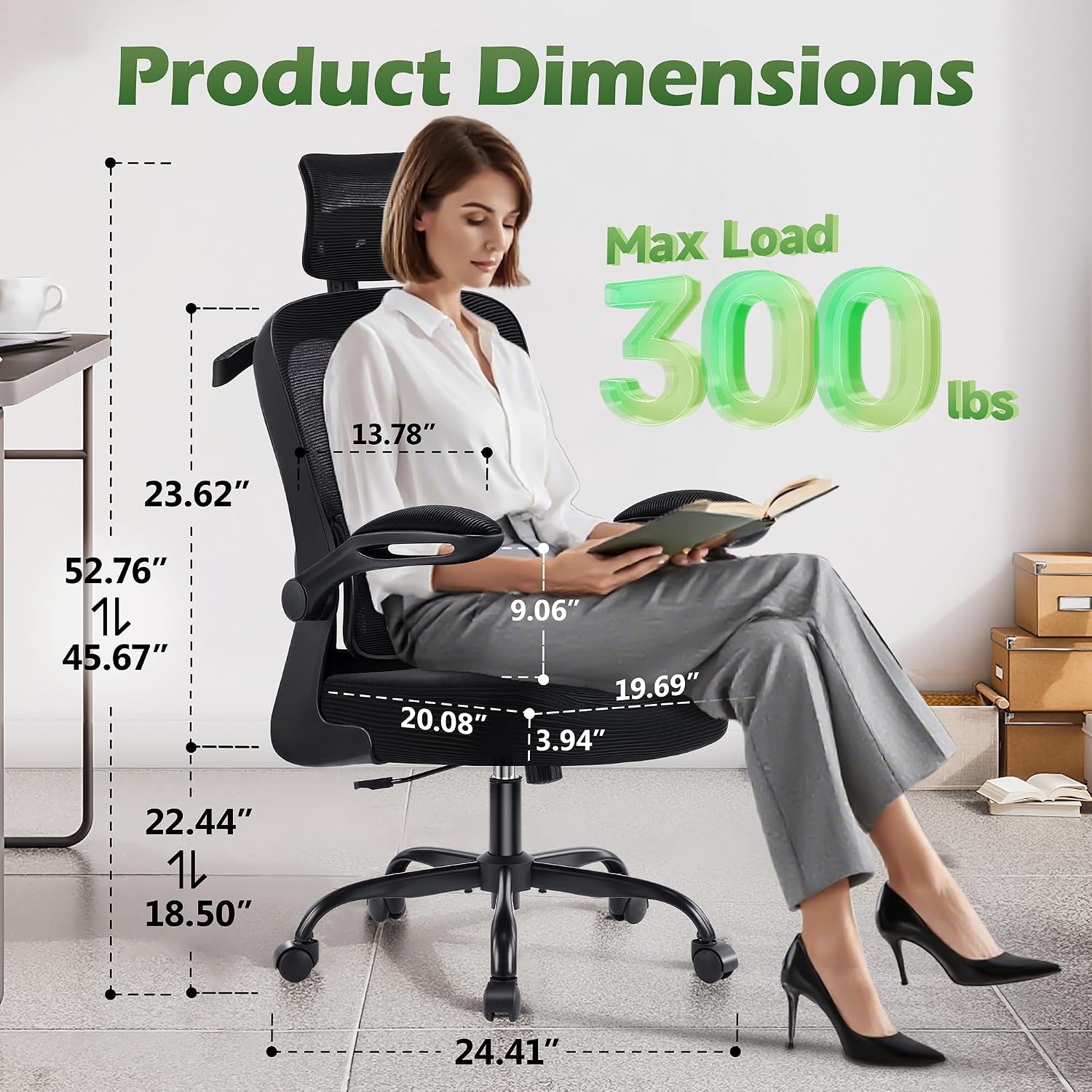 Detalle 2 de AreShark Office Chair Ergonomic 300 lb