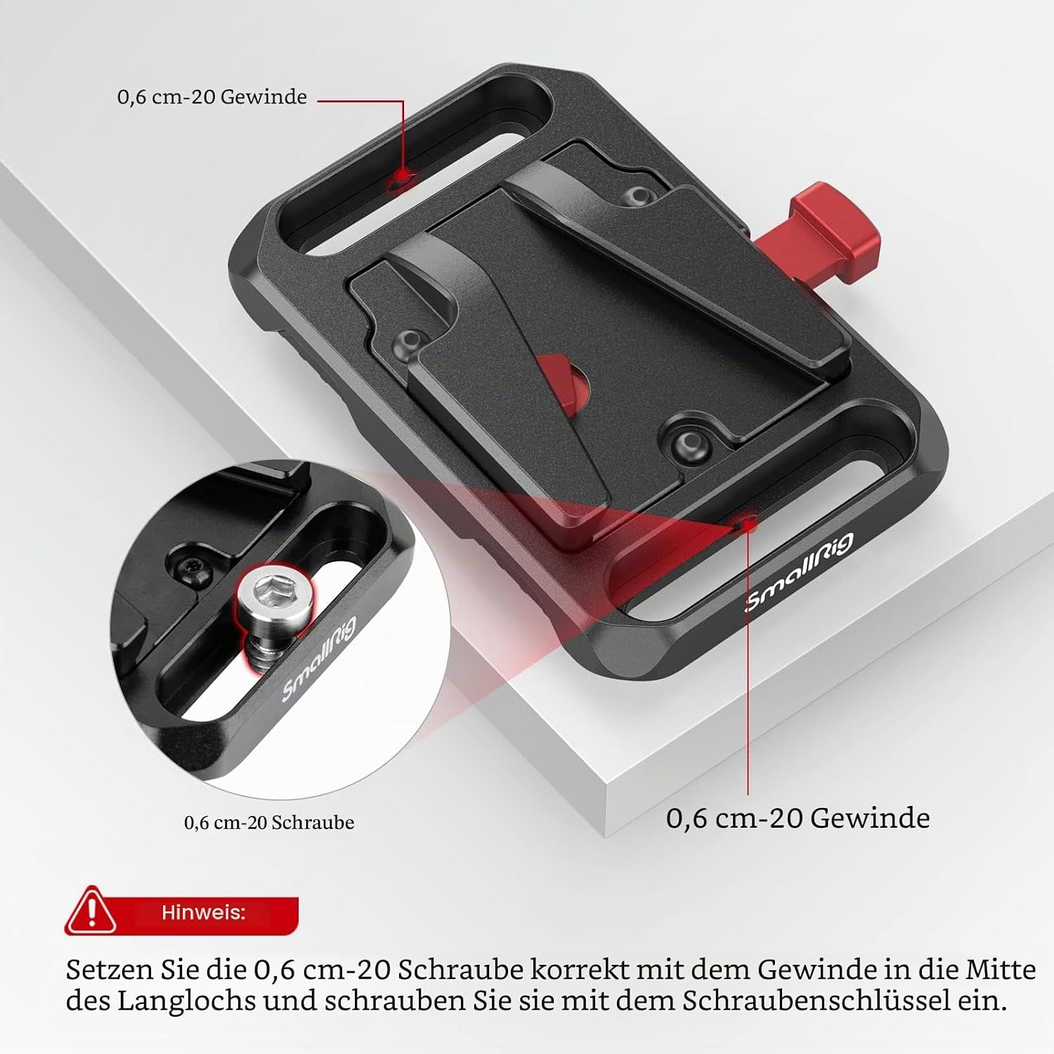Detalle de SMALLRIG 2987 Mini V Mount Batterieplatte 63 g