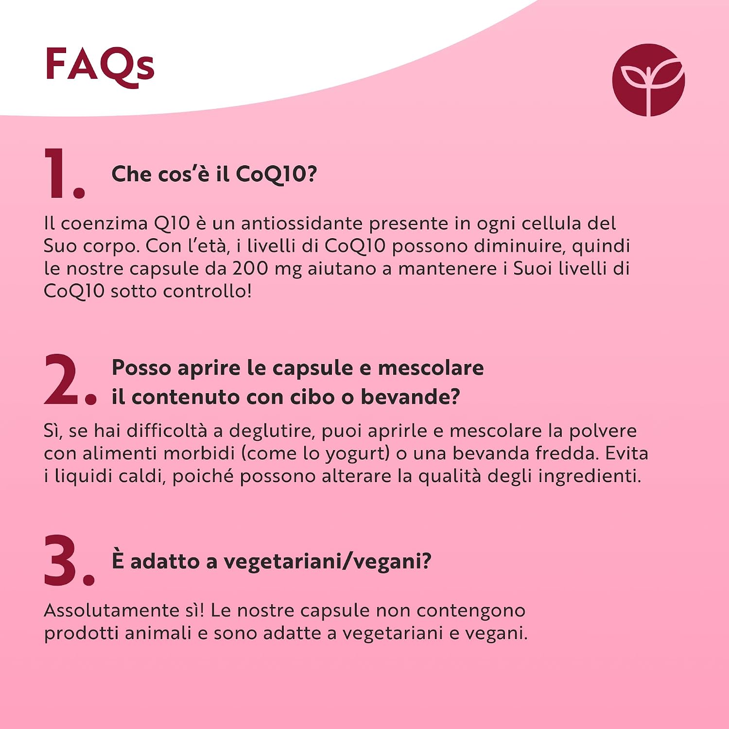 Detalle de Nutravita Coenzima Q10 200 mg – Ubichinone Puro al 100% (120 Capsule Vegane) - Fornitura di 4 mesi