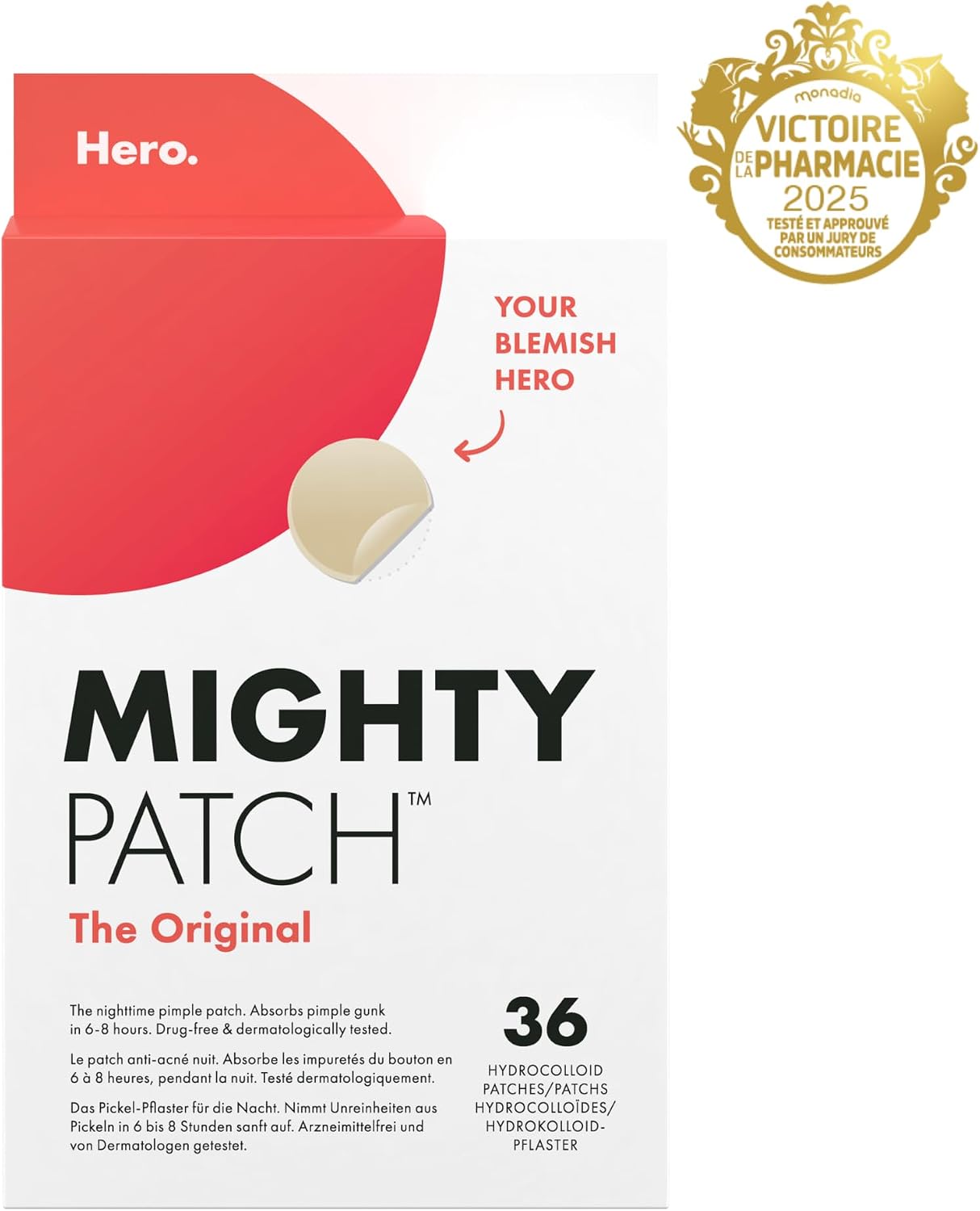 Detalle 2 de Hero Mighty Patch Original 36 patchs 12 mm