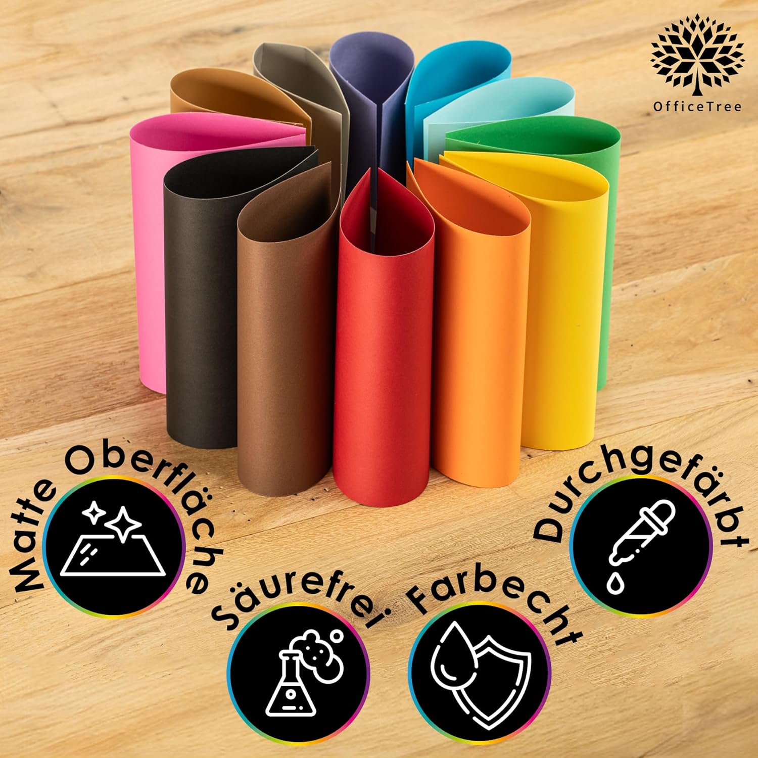 Thumbnail 2 de OfficeTree Bastelkarton A4 300 g 📄