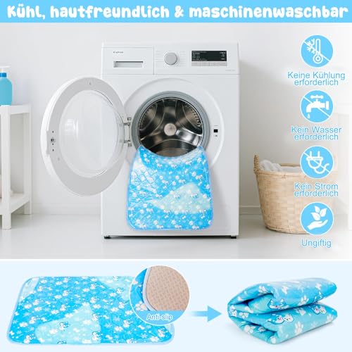 Detalle de Tsmertor Kühlmatte Hund 60x45cm – Selbstkühlende Matte gegen Sommerhitze für Kleine Hunde & Katzen