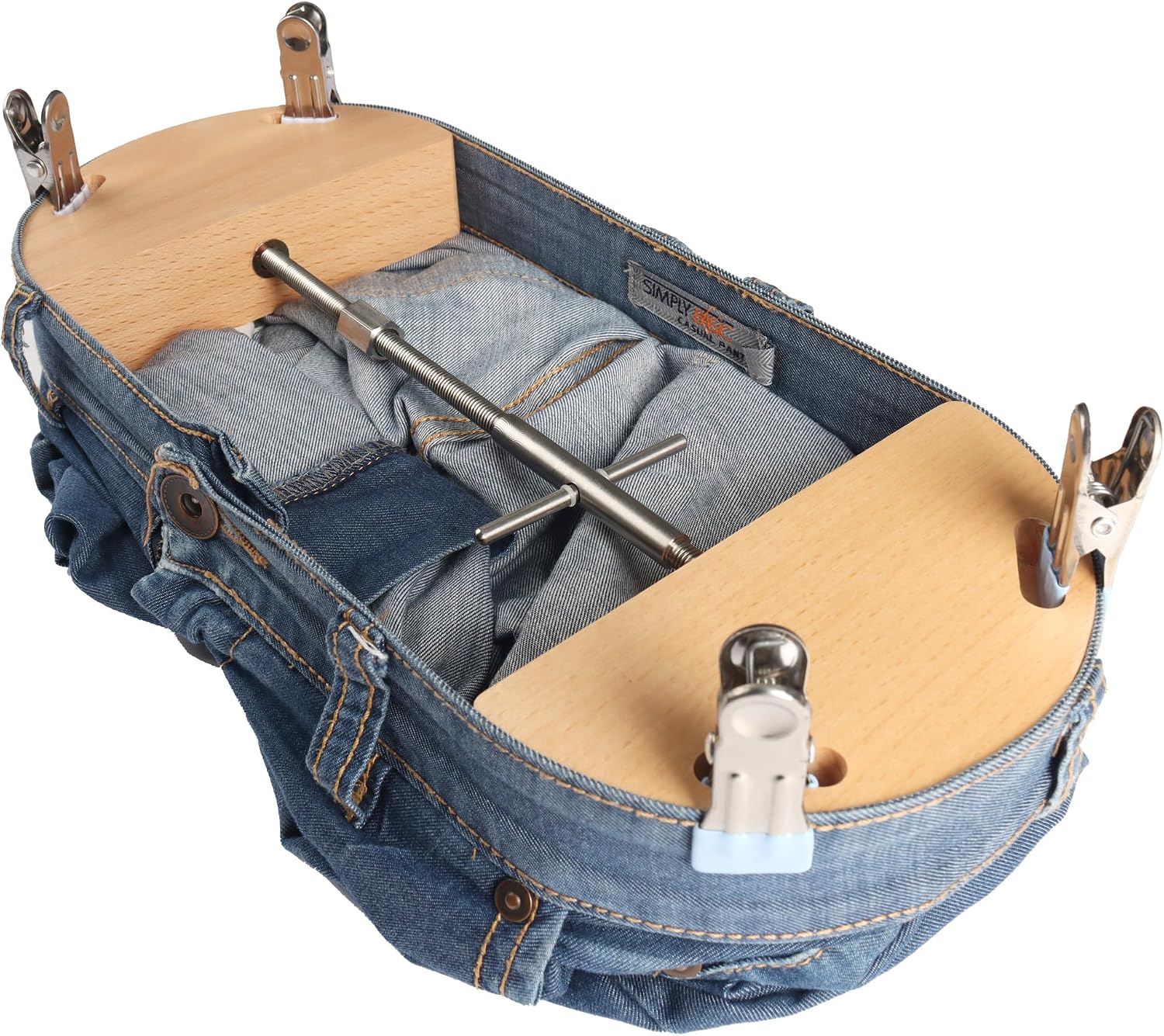 Detalle de CANWUPON D-KC-01 Heavy-Duty Jeans Waistband Stretcher with 4 Clips