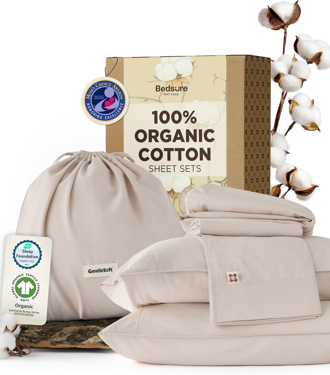 Detalle de Bedsure Organic Cotton Sheets