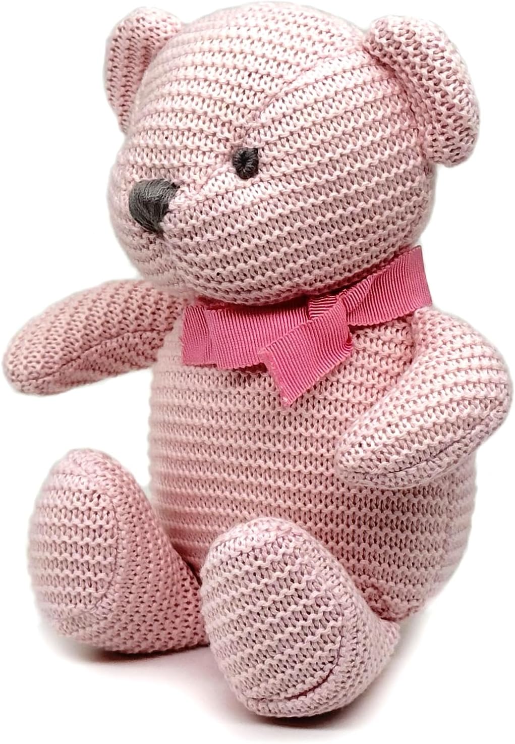 Thumbnail 1 de FLUFFYFUN 100% Organic Cotton Pink Teddy Bear (6.5") – soft toy for newborns (0+ months)