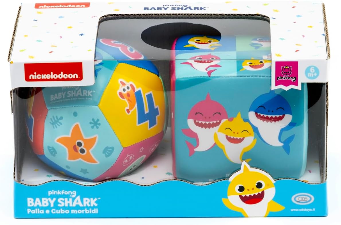Detalle de Set Baby Shark palla e cubo ultra soft 10 cm