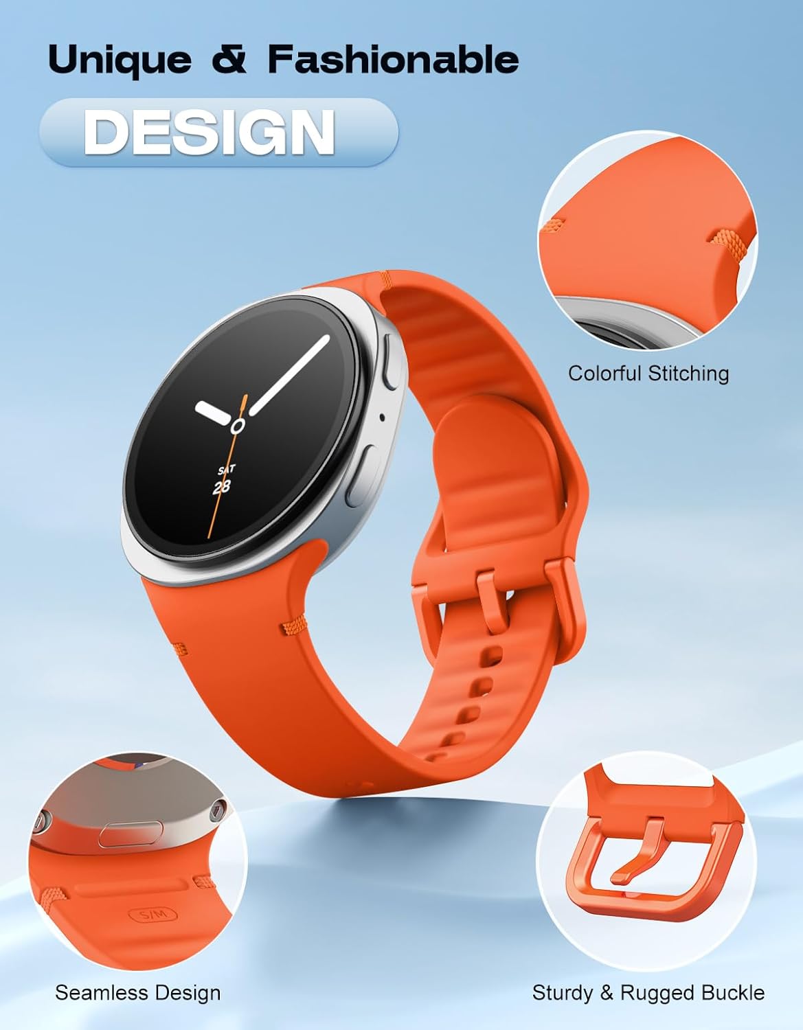 Detalle 2 de Astorgos 6 Pack Sport Straps for Galaxy Watch 8