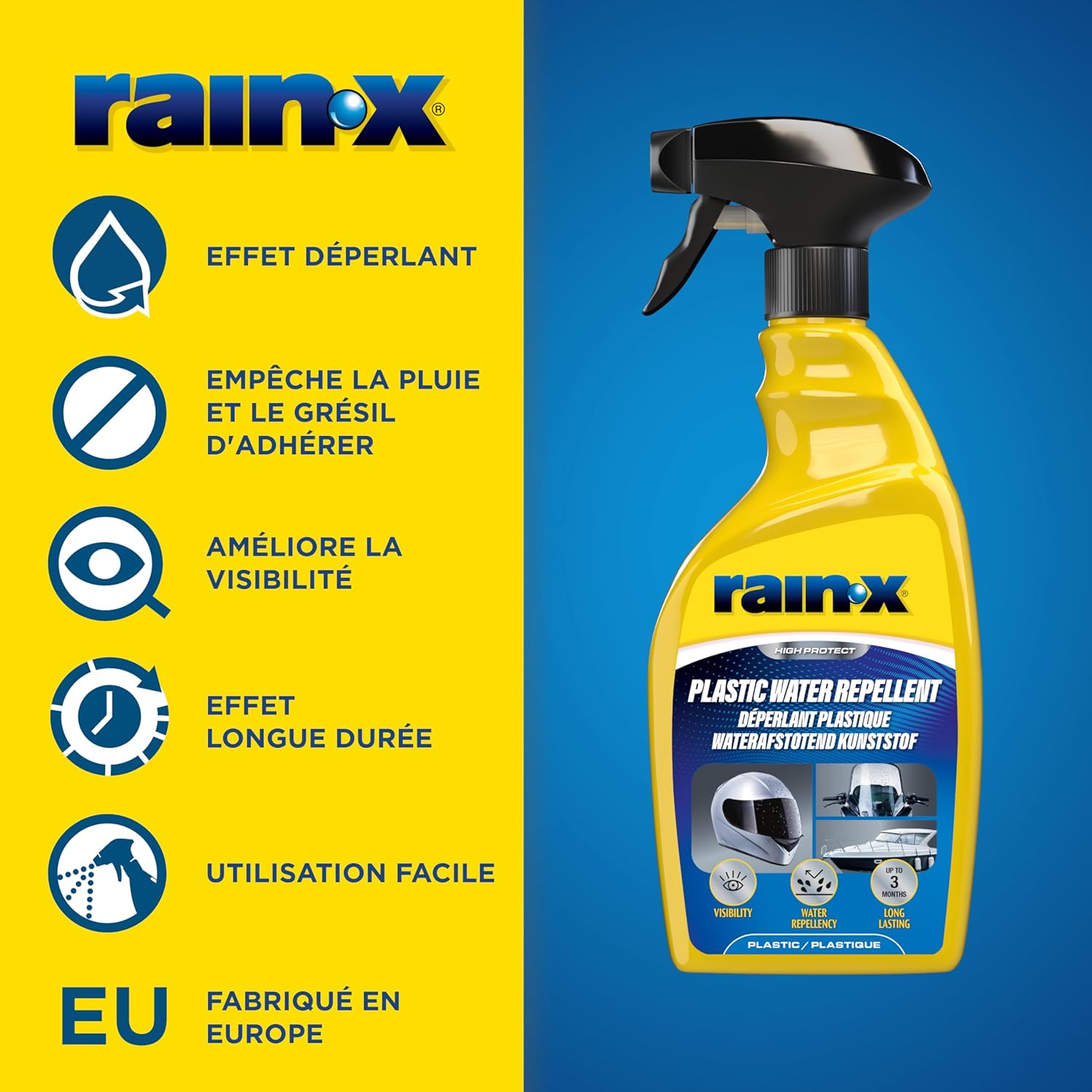 Thumbnail 2 de Rain‑X Déperlant Plastique 500 ml traitement hydrofuge