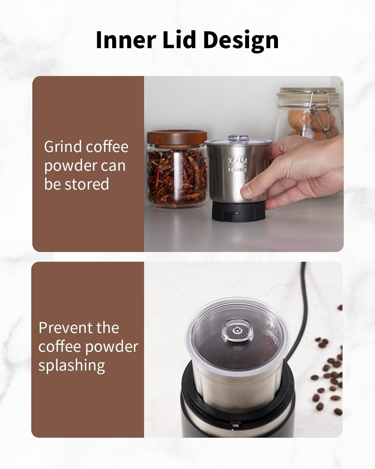 Thumbnail 5 de SHARDOR Coffee Grinder Electric 75g