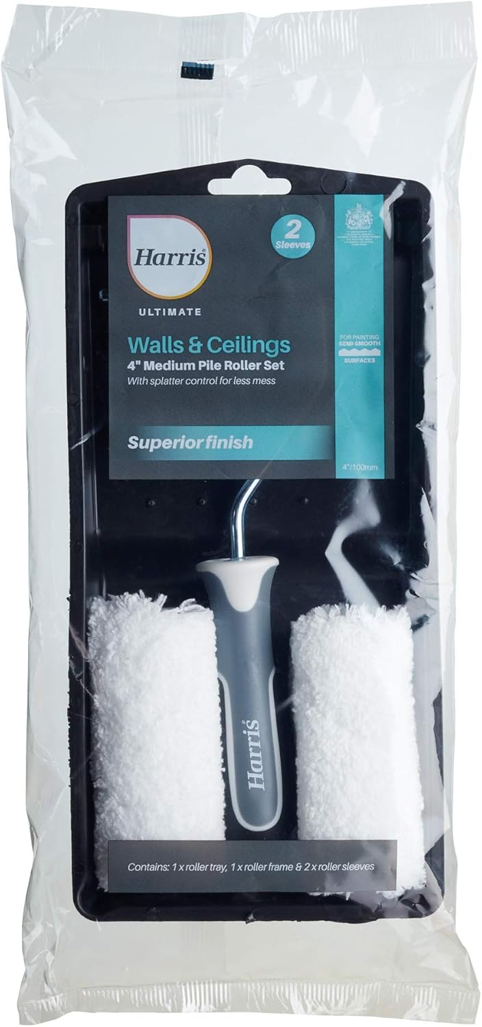 Thumbnail 1 de Harris Ultimate Walls & Ceilings Medium Pile Roller Set with Tray and 4" Frame