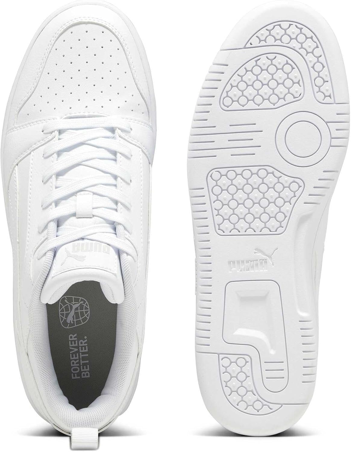 Detalle 2 de PUMA Rebound V6 Low – Alltags-Sneaker mit Leder-Optik und markanten Details