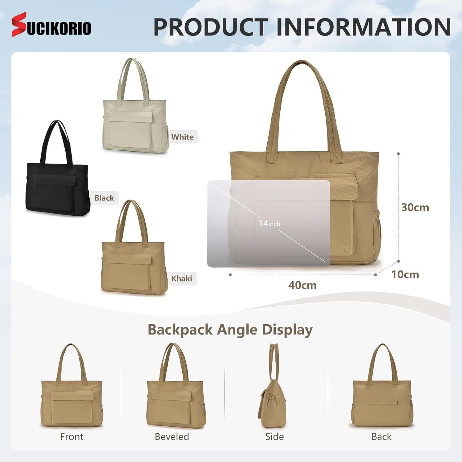 Thumbnail 3 de SUCIKORIO cabin bag 40 x 30 x 10cm