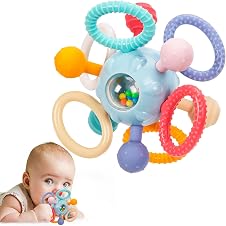 Montessori Teething Toys for Babies 0–6 Months