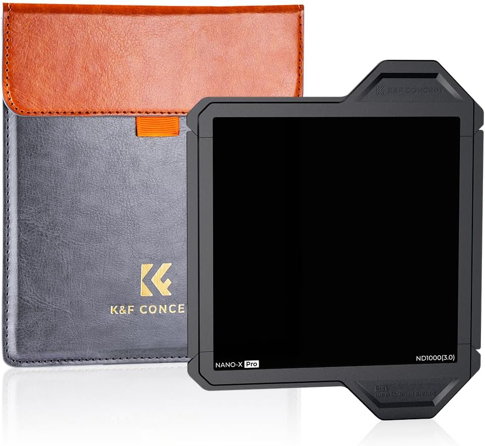 Detalle de K&F CONCEPT Nano X-PRO Rechteckfilter ND1000 (10 Stop) 100x100mm – Graufilter mit Nano-Beschichtung