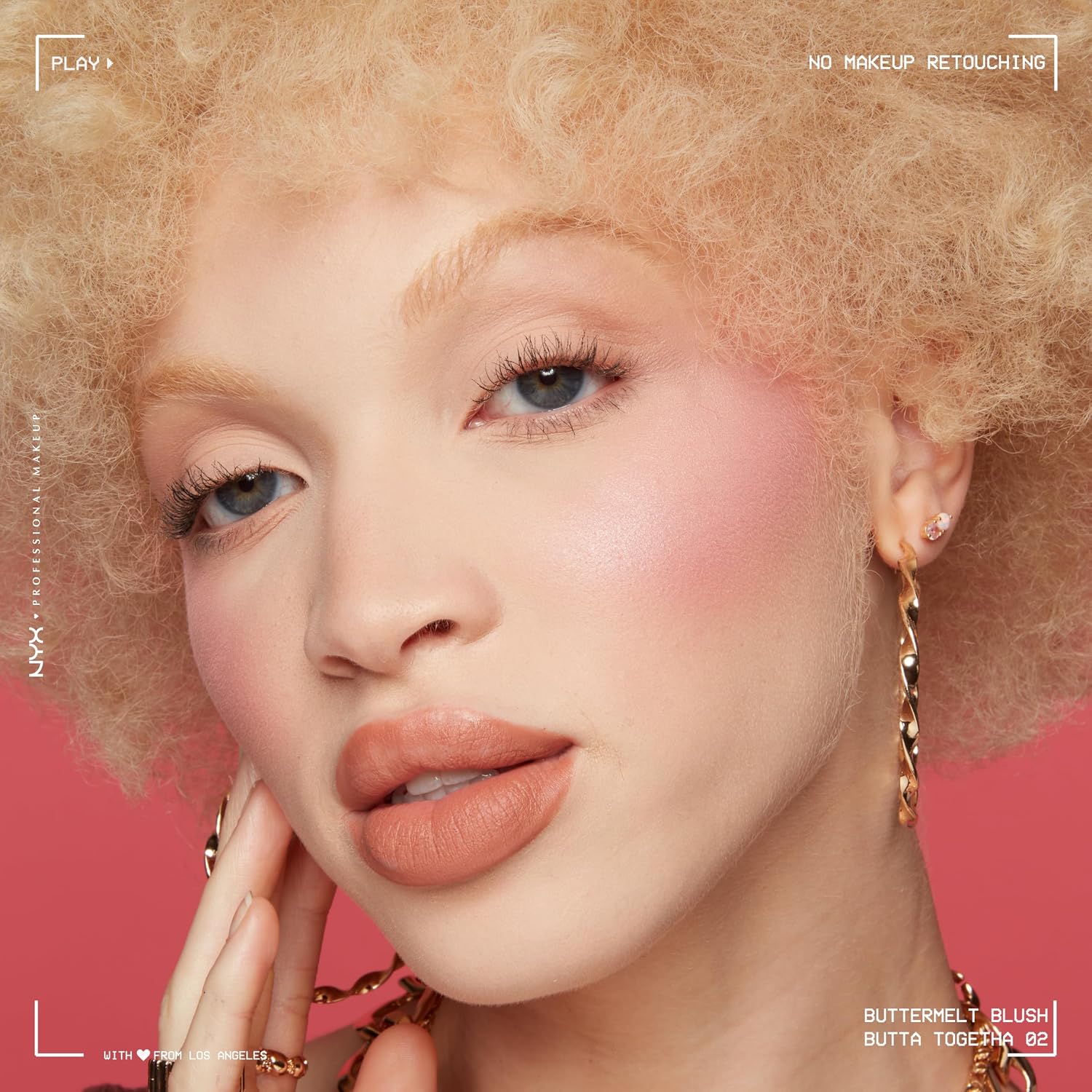 Detalle 2 de NYX Professional Makeup Buttermelt Blush 02 Butta Together – Cremige Pudertextur mit Sheabutter & Mangobutter
