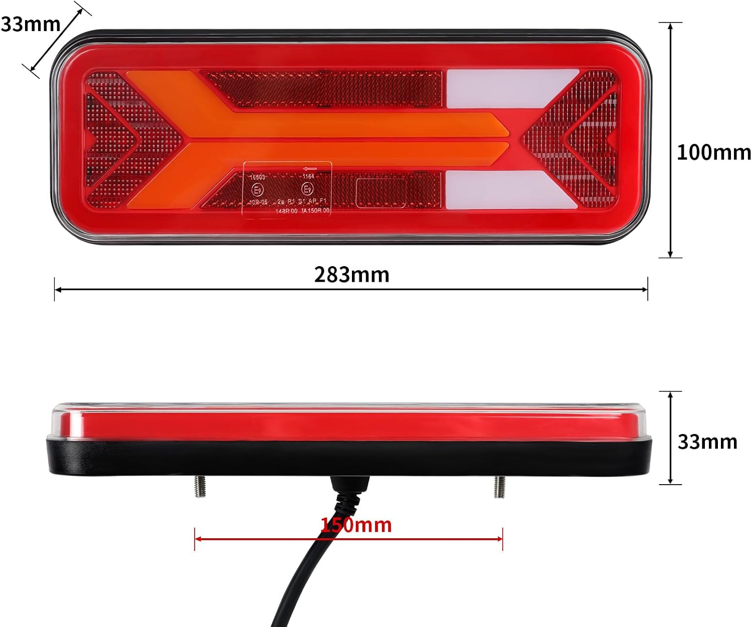 Thumbnail 5 de Yinaolan LED Trailer Lights Rear 12V – 2 Pack: Waterproof, 5 Functions