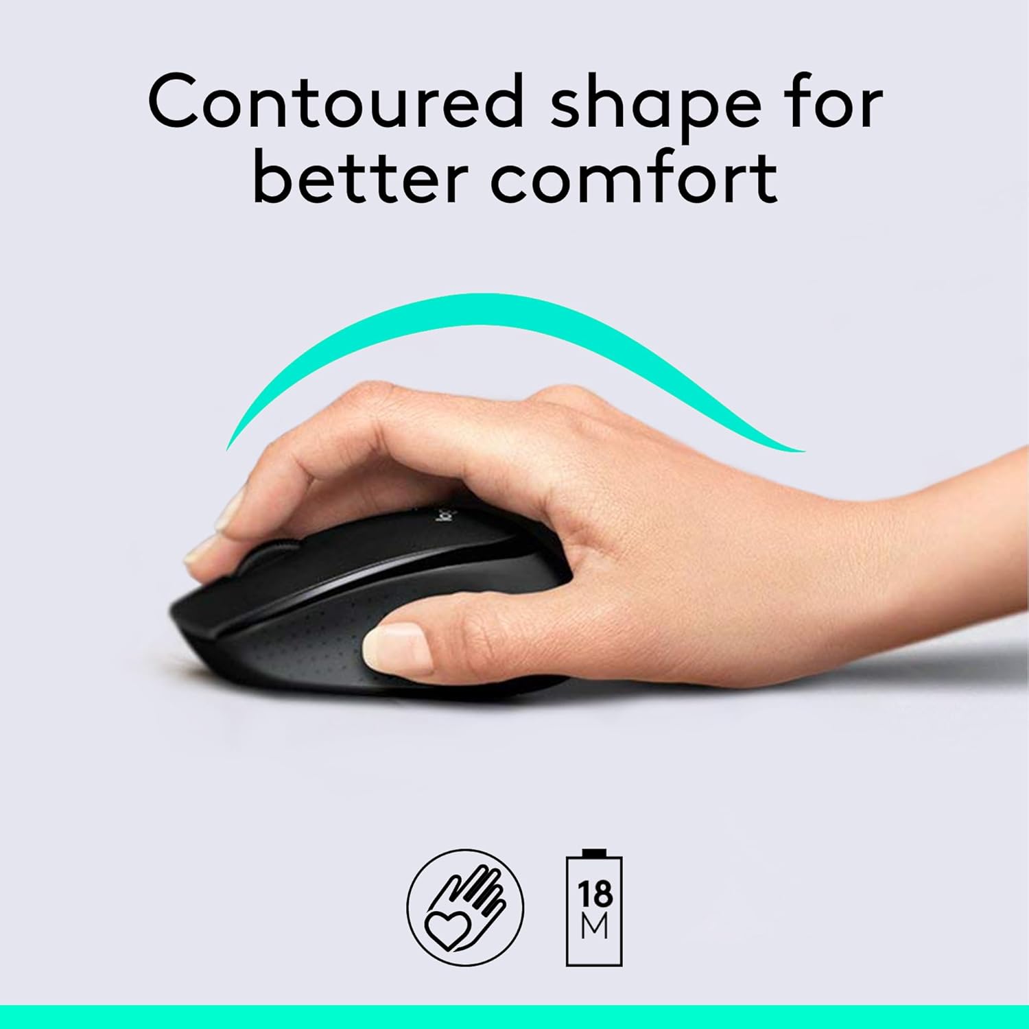 Detalle de Logitech MK345 Full Size Wireless Keyboard and Mouse Combo – Black