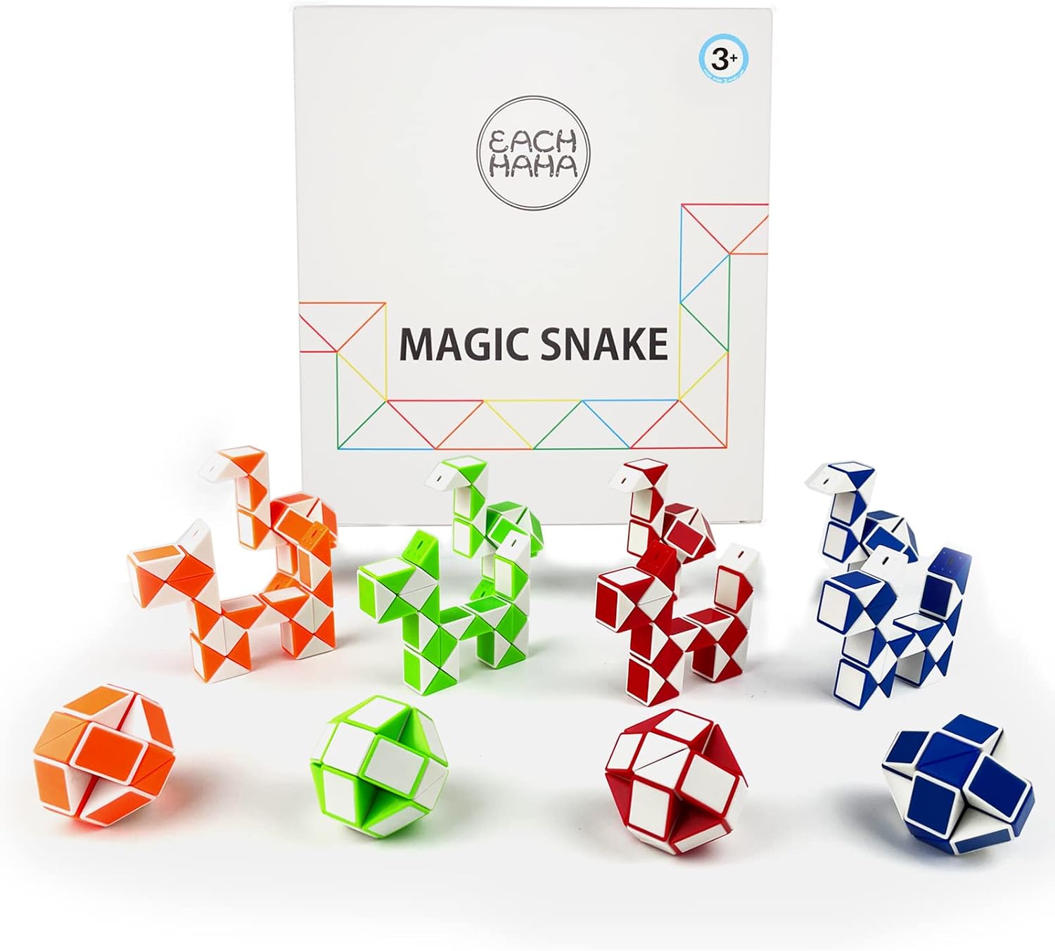 Detalle de EACHHAHA 12 Piezas Mini Serpiente Mágica 24 secciones