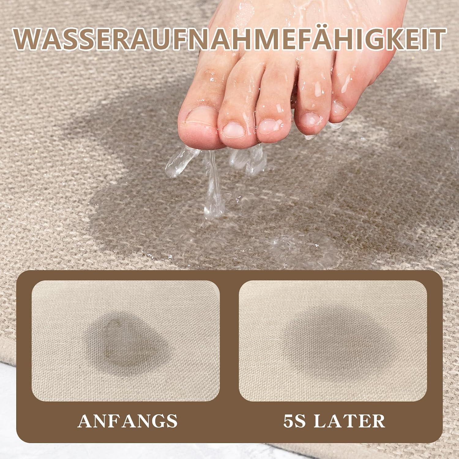 Thumbnail 3 de Chakme Badematte 43x61 cm rutschfest