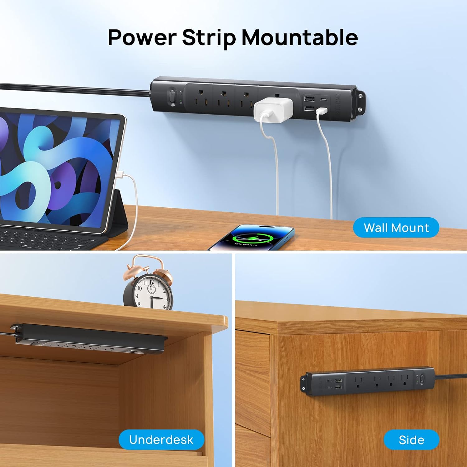 Detalle 2 de TROND Power Bar with 2 USB-C Ports