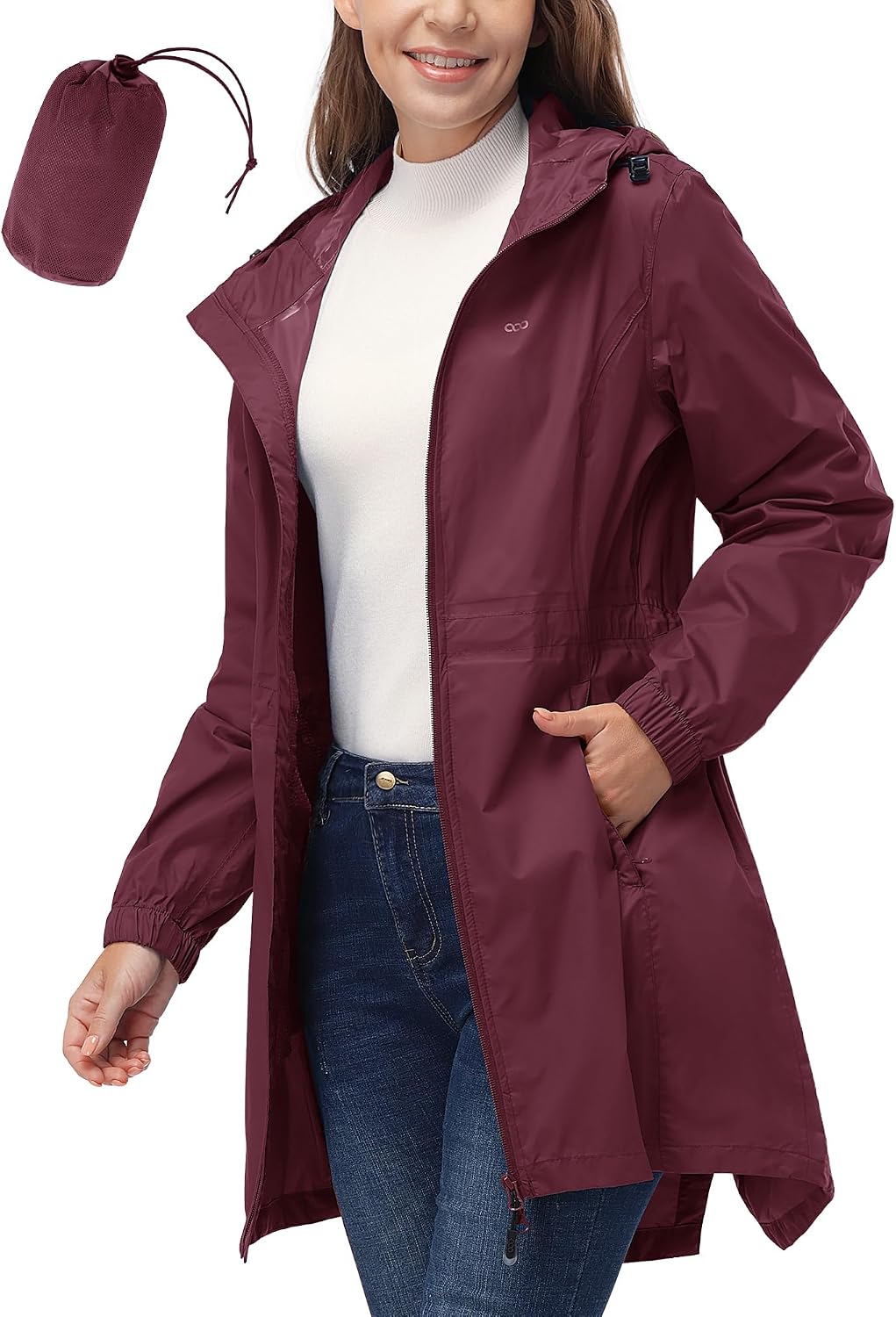 Detalle de 33,000ft Damen Regenmantel Regenjacke