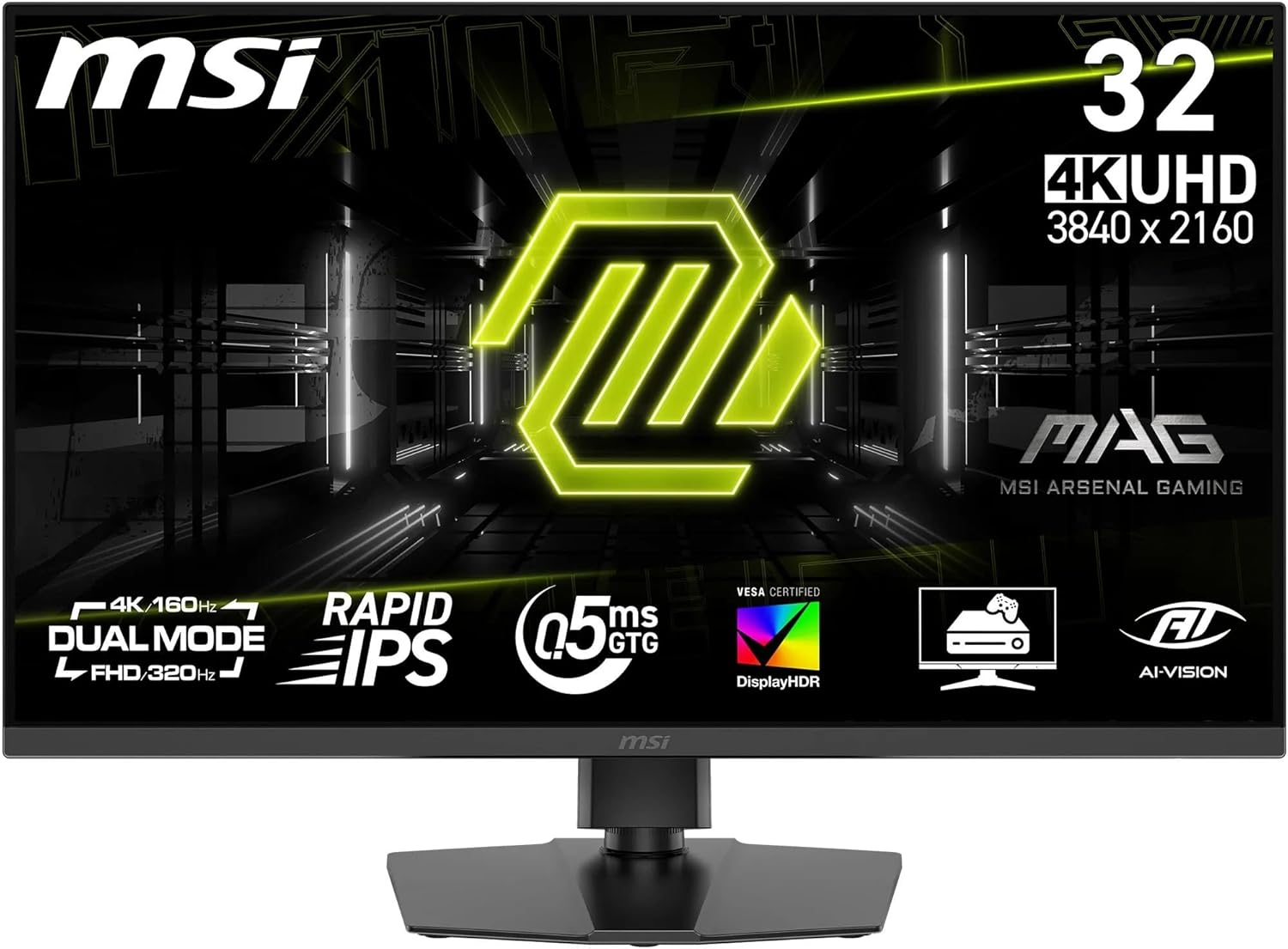 Detalle de MSI MAG 322URDF E16 32 Zoll 4K Gaming-Monitor