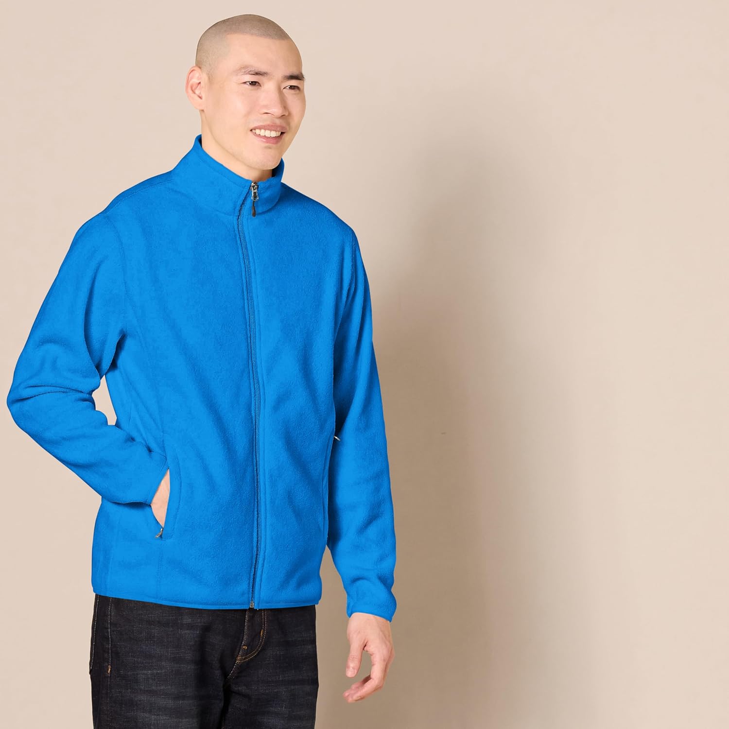 Thumbnail 1 de Amazon Essentials men’s full-zip fleece jacket (big & tall) — regular fit midweight warmth