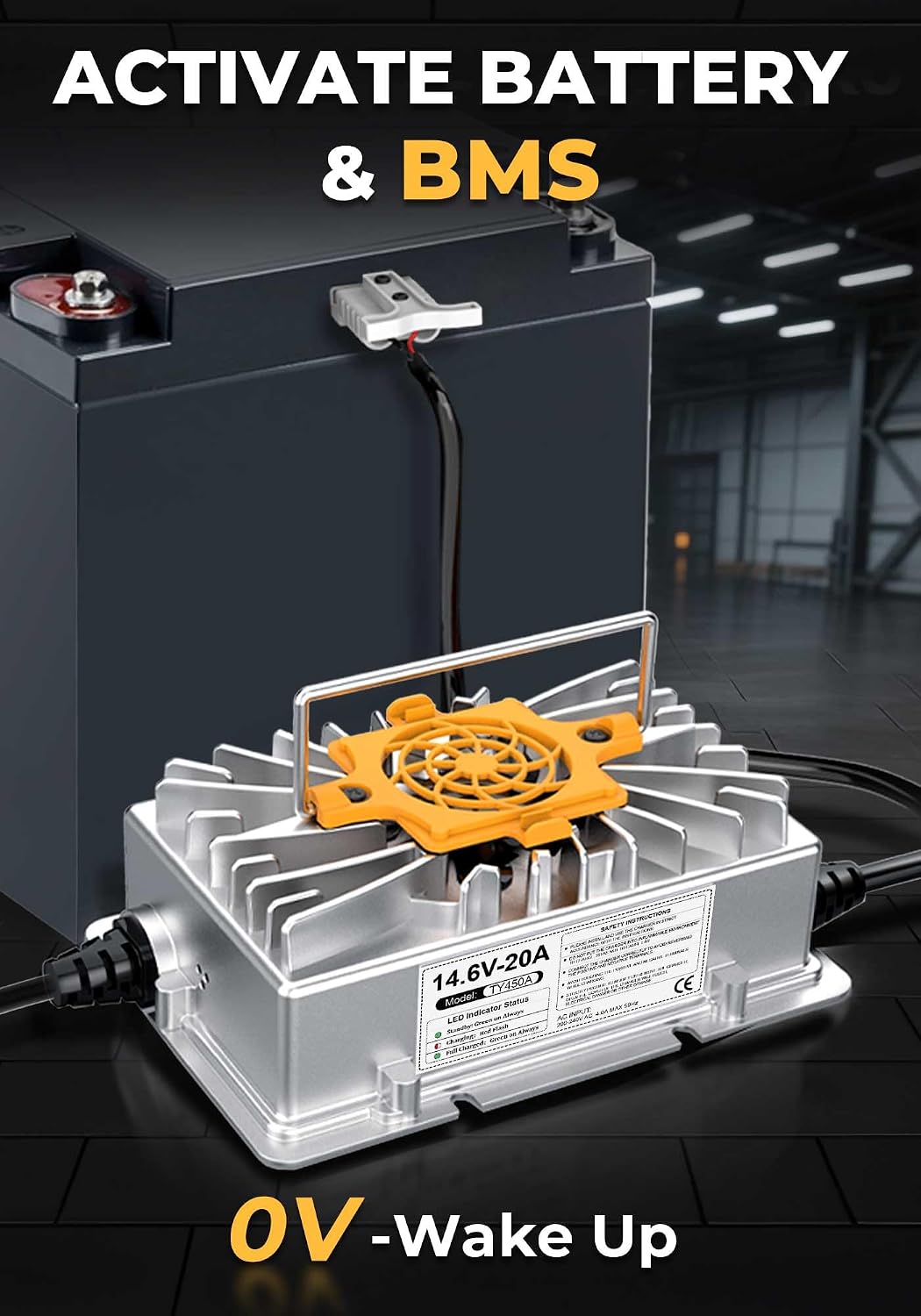 Detalle 2 de LiFePO4 Ladegerät 14,6 V 20 A mit IP67