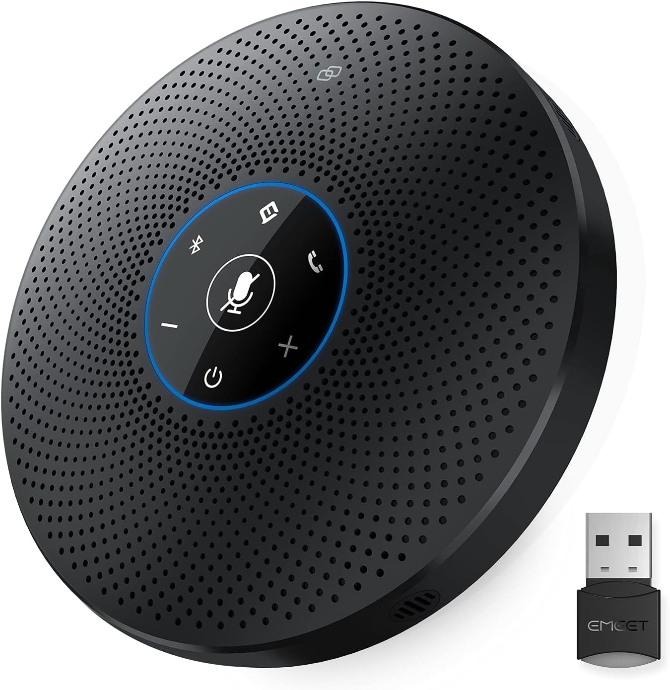 EMEET Bluetooth Konferenzlautsprecher M2 Max – USB Freisprecheinrichtung mit 4 Richtmikrofonen für Teams & Zoom