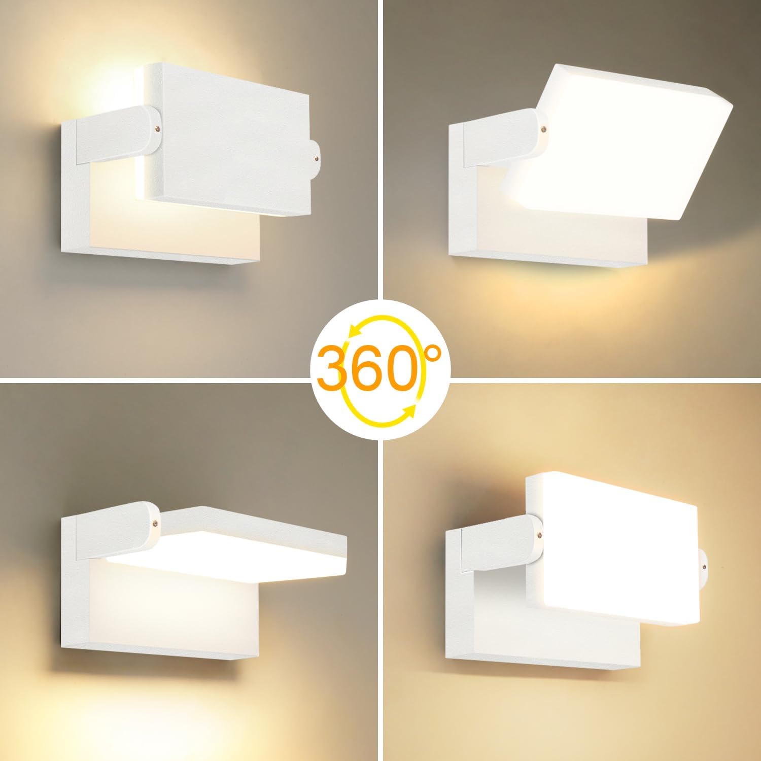 Detalle 2 de Kingwen Bianco 40W Applique da Parete