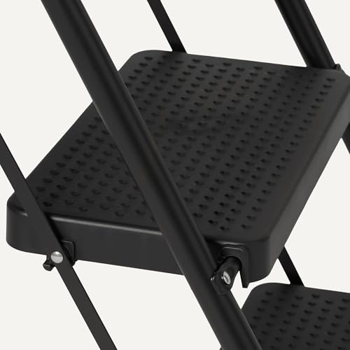 Thumbnail 2 de Amazon Basics escalera plegable de 3 peldaños de acero, antideslizante, 150 kg