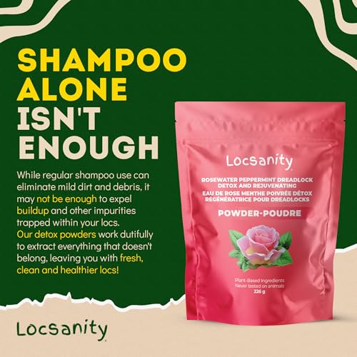 Detalle 2 de Locsanity Dreadlock Hair Scalp Detox: Deep Cleansing Powder for Locs & Natural Hair