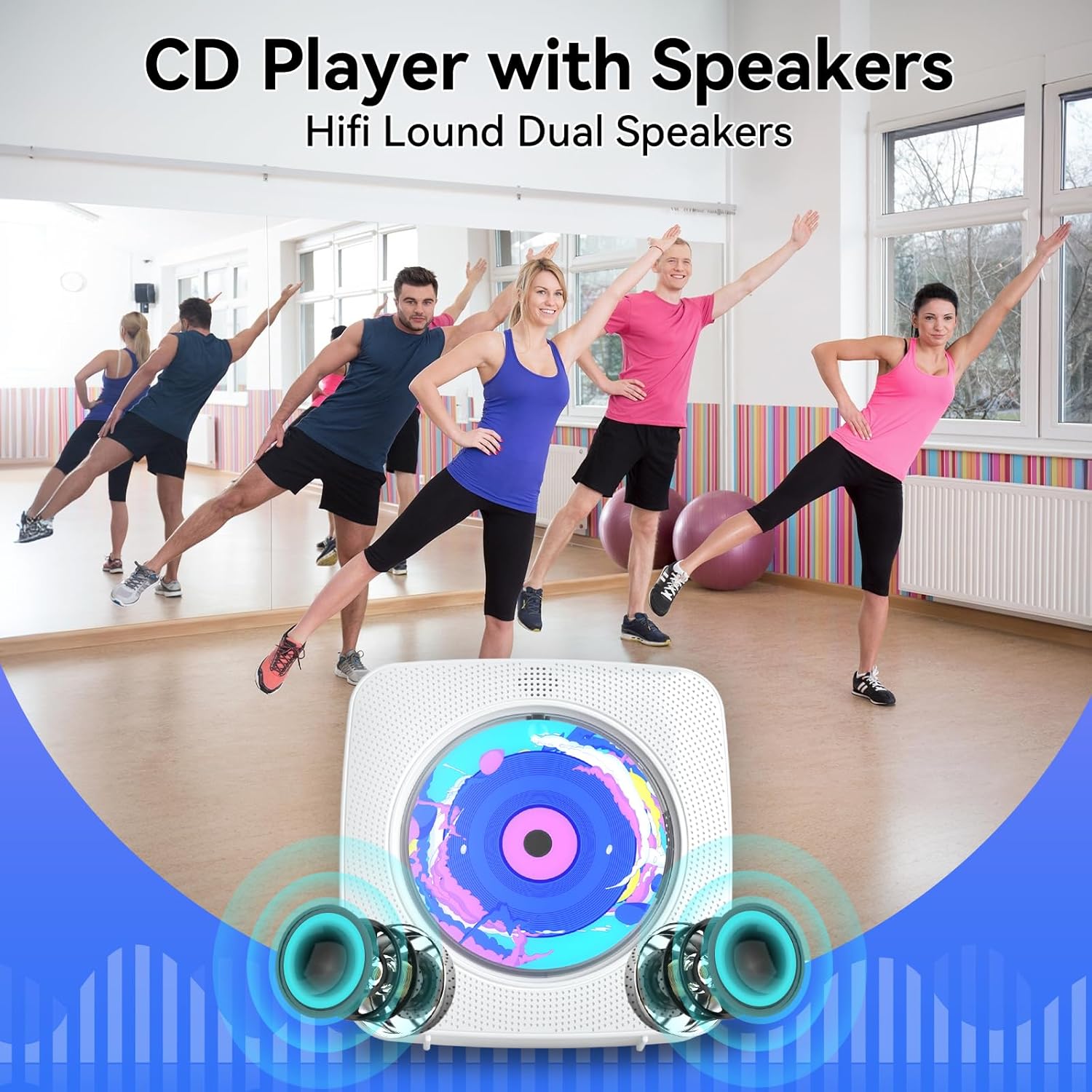 Thumbnail 5 de Kegaudio Desktop Wall CD Player 1800mAh