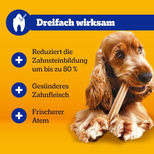 Detalle 2 de PEDIGREE DentaStix für mittelgroße Hunde (10–25 kg) — Zahnpflege-Snacks mit Huhn & Rind, 56 Stück