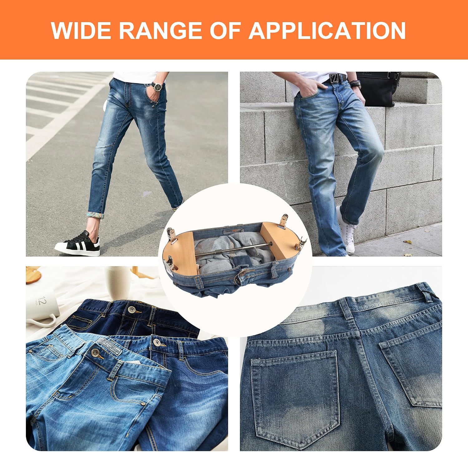 Thumbnail 6 de CANWUPON D-KC-01 Heavy-Duty Jeans Waistband Stretcher with 4 Clips