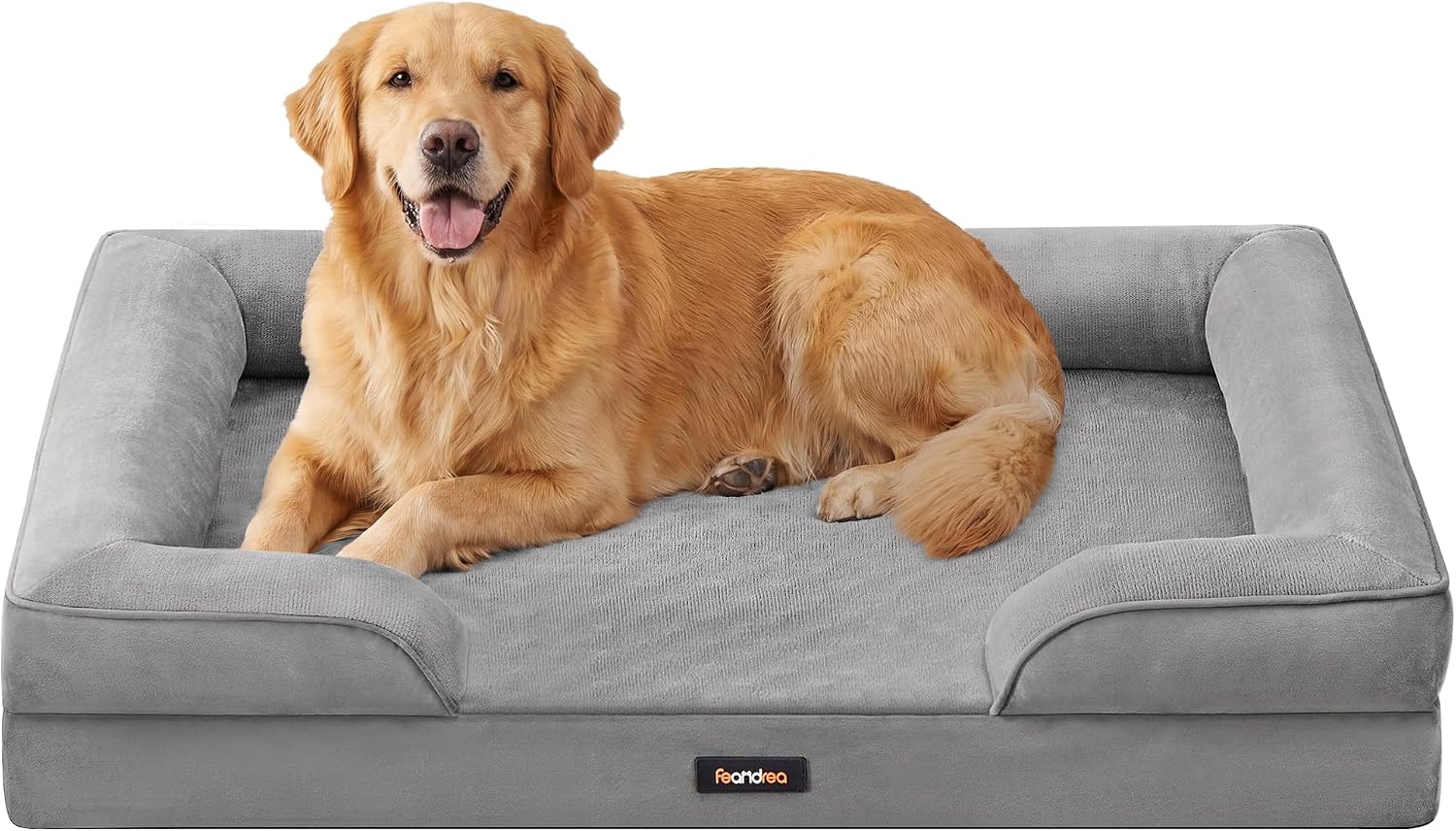 Detalle de Feandrea BLOMFY PGW324GD01 – ortopedyczne legowisko XXL 112 × 81 × 17 cm