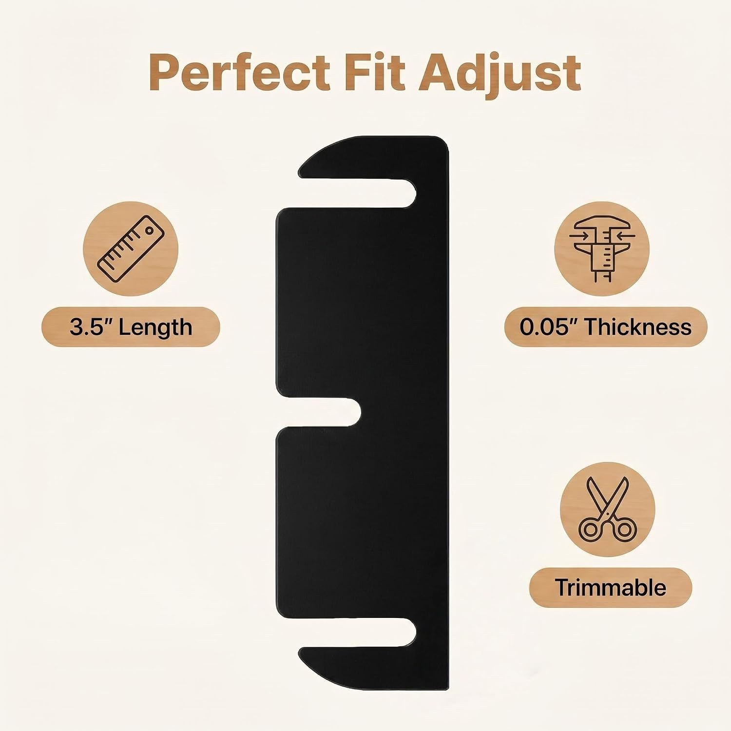 Detalle 2 de XHYdamile ca880 Door Hinge Shims, 15-Pack Black PVC Spacers