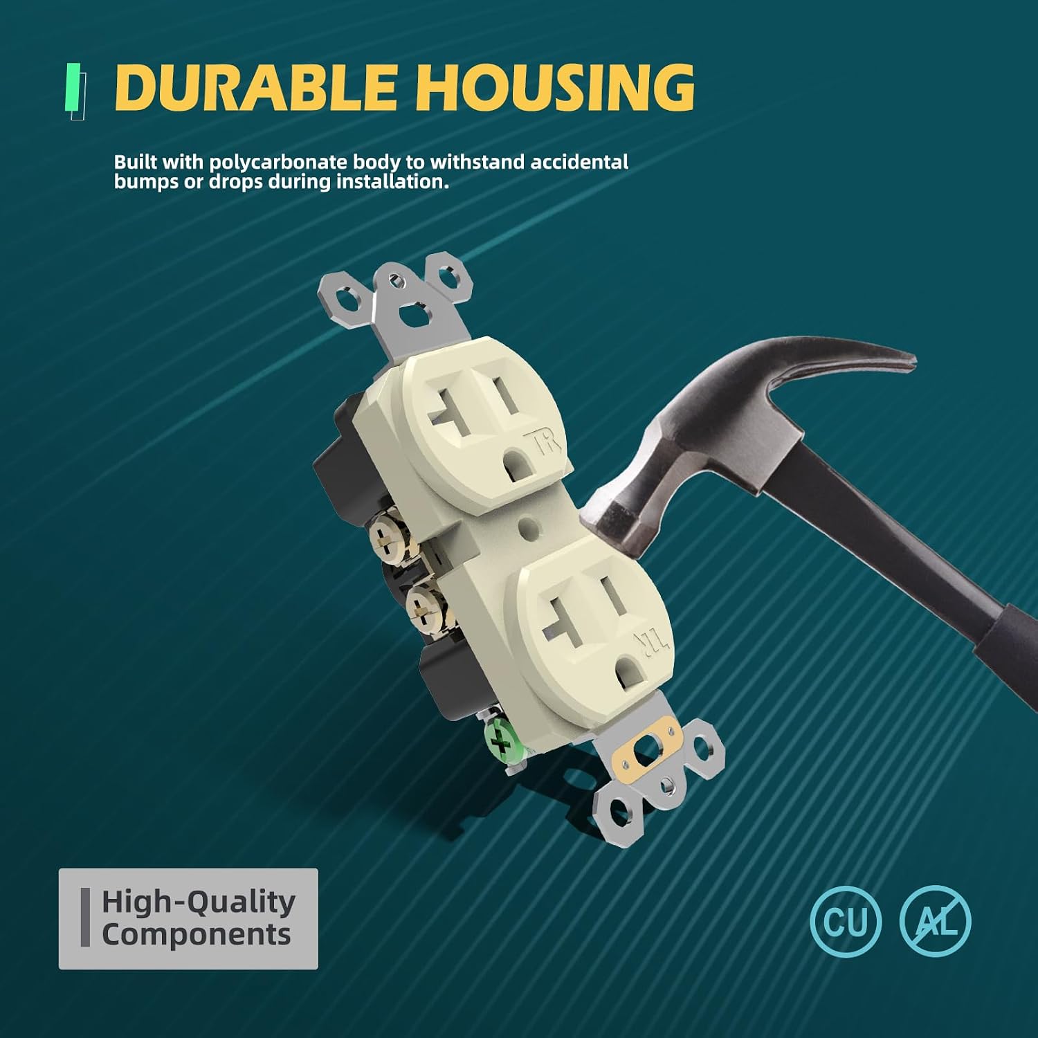 Detalle de TOPELER Duplex Receptacle Outlet 20A
