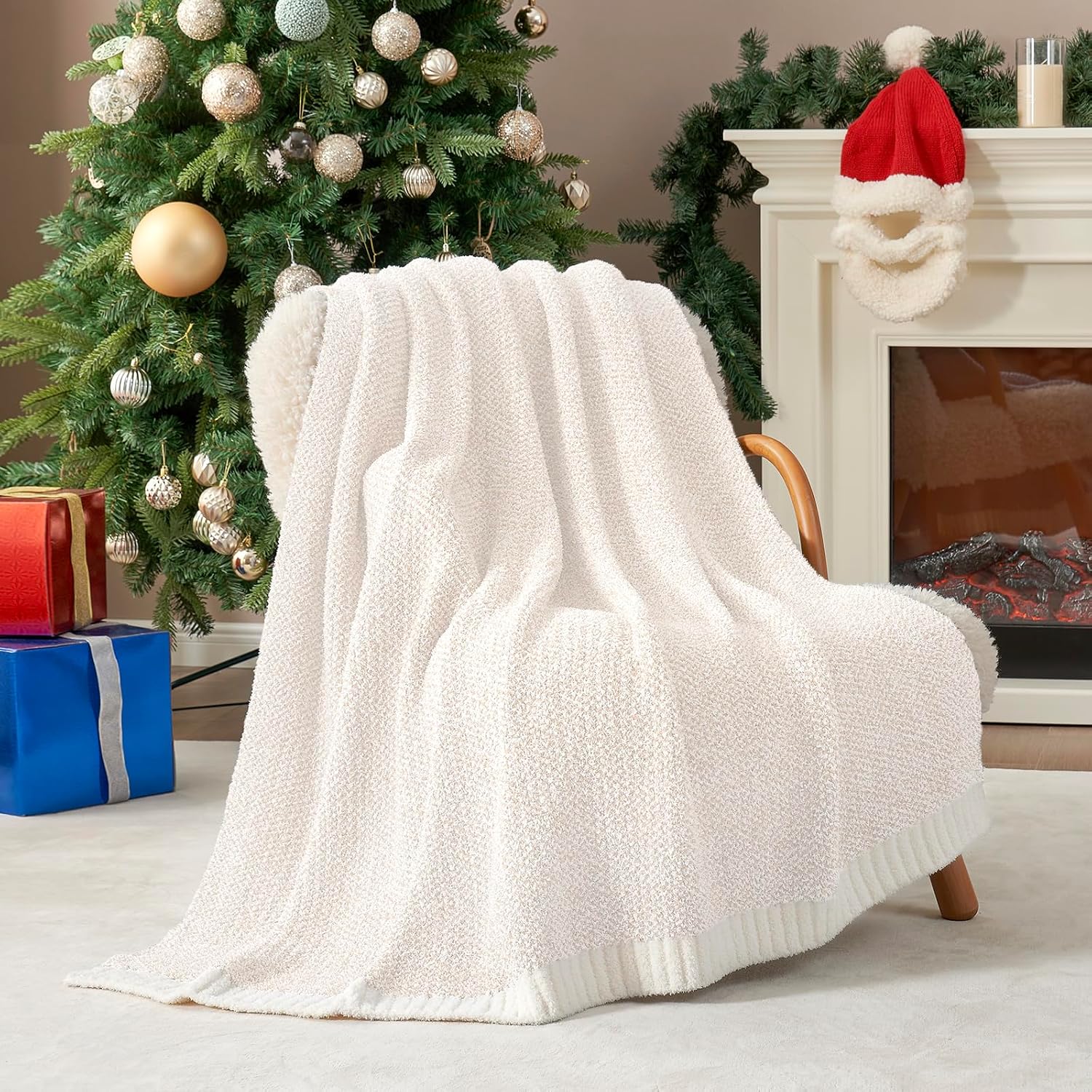 Detalle 2 de Snuggle Sac Buttery Ivory Throw Blanket 50 x 60 🛋