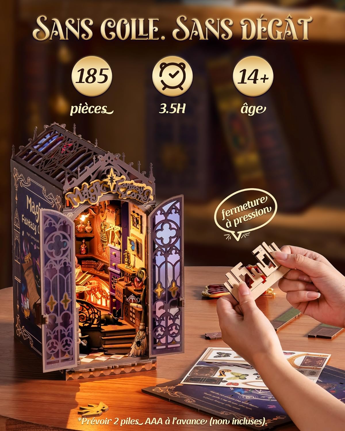 Thumbnail 2 de Rolife Book Nook Magic Fantasy Corner 185 pièces