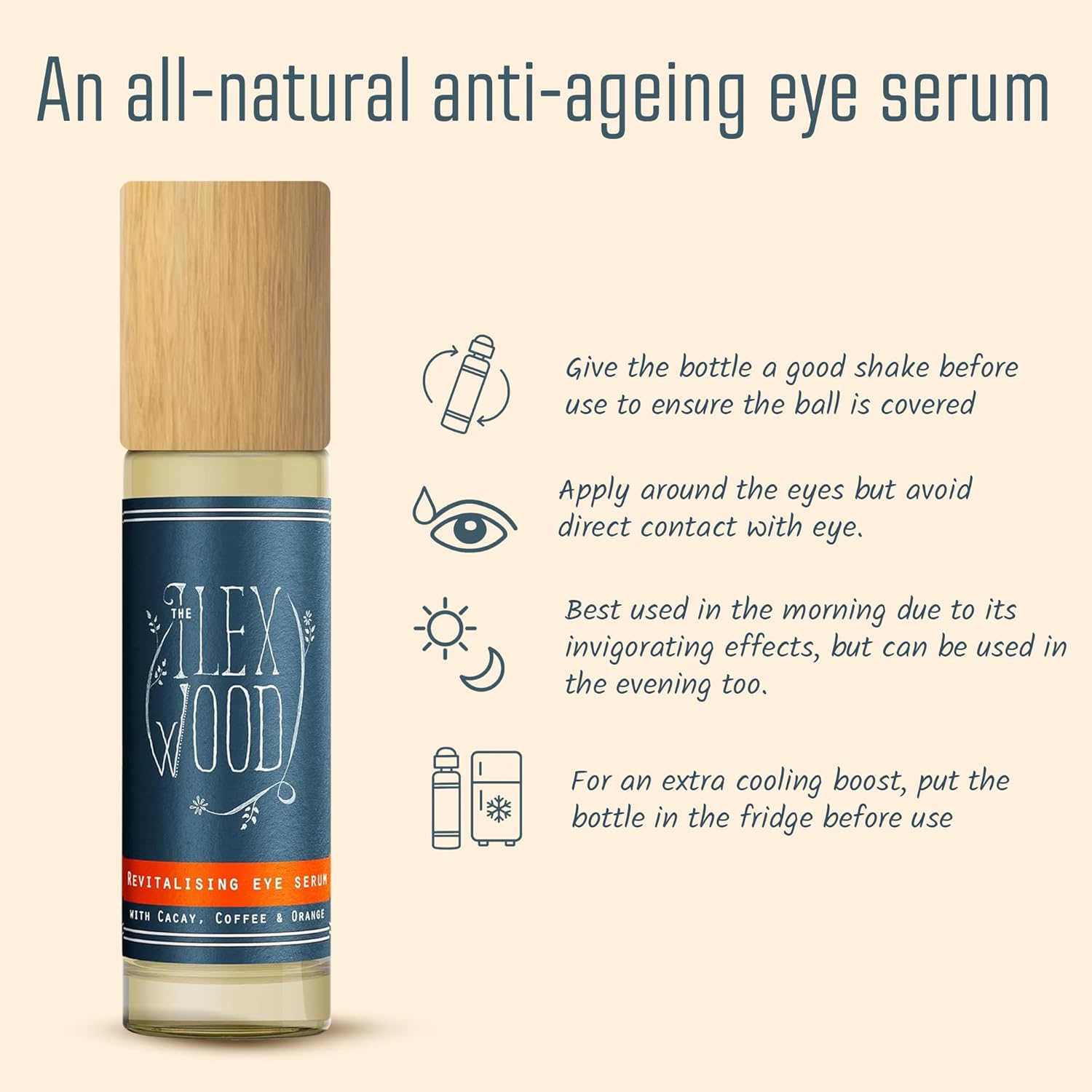 Thumbnail 5 de The Ilex Wood Revitalising Eye Serum (Cacay Oil) – 10ml all-natural vegan anti-ageing eye serum