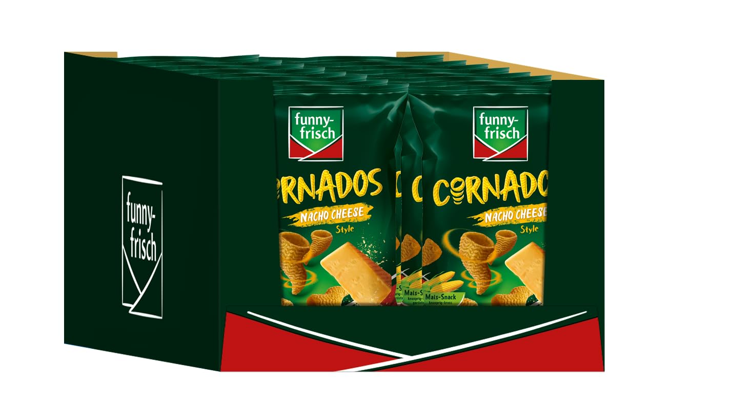 Detalle de funny-frisch Jumpys Paprika 20x75g – milder Paprika-Snack, knusprig und luftig
