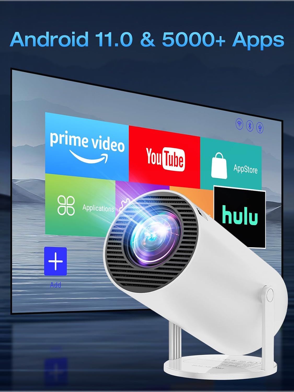 Detalle de Mini Projector 20000 Lux, 4K support