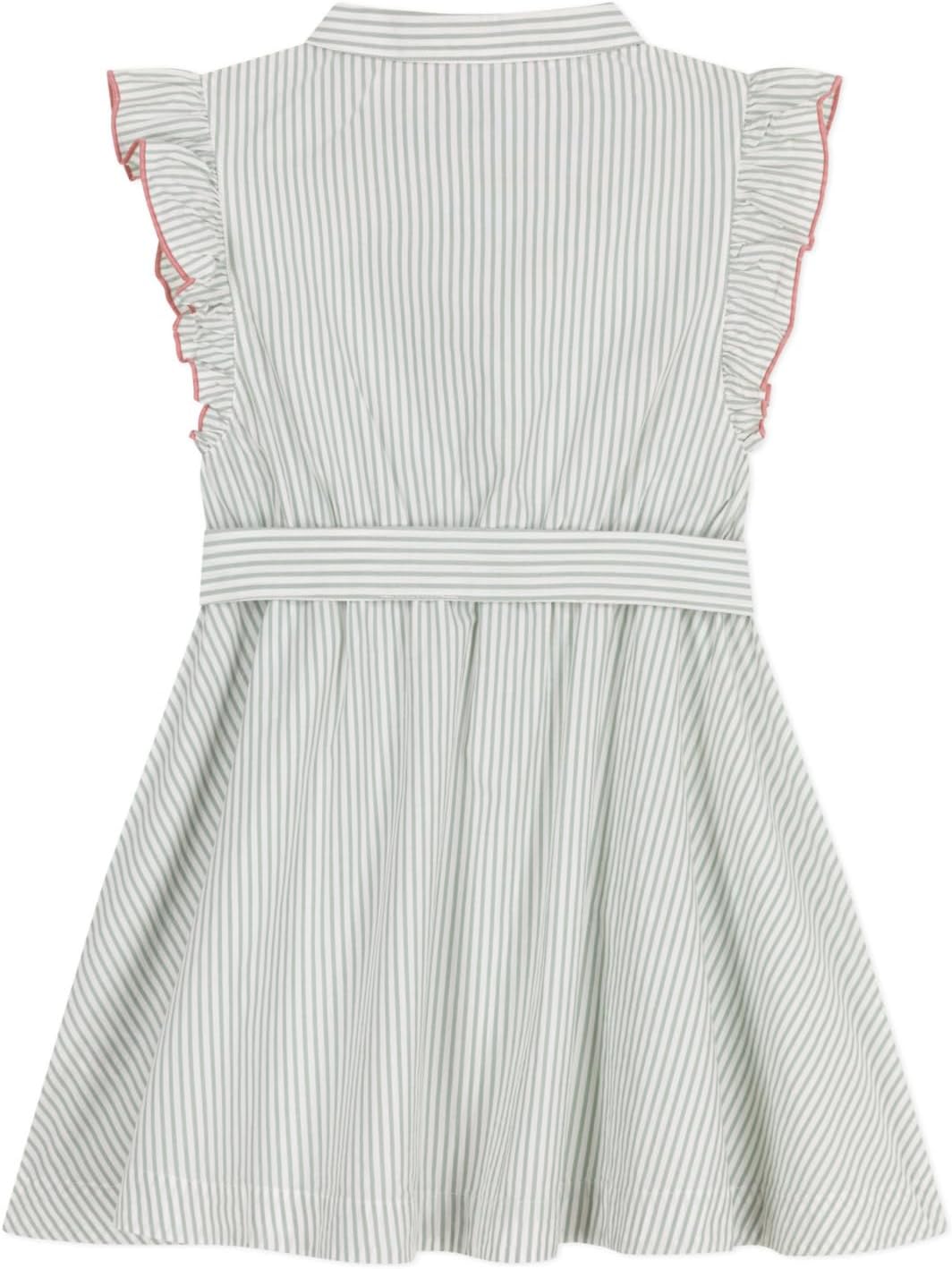 Thumbnail 1 de Robe sans manches fille Petit Bateau en coton à rayures