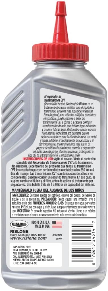 Detalle 2 de RISLONE CVT Transmission Fix additive for judder, noise and belt slip