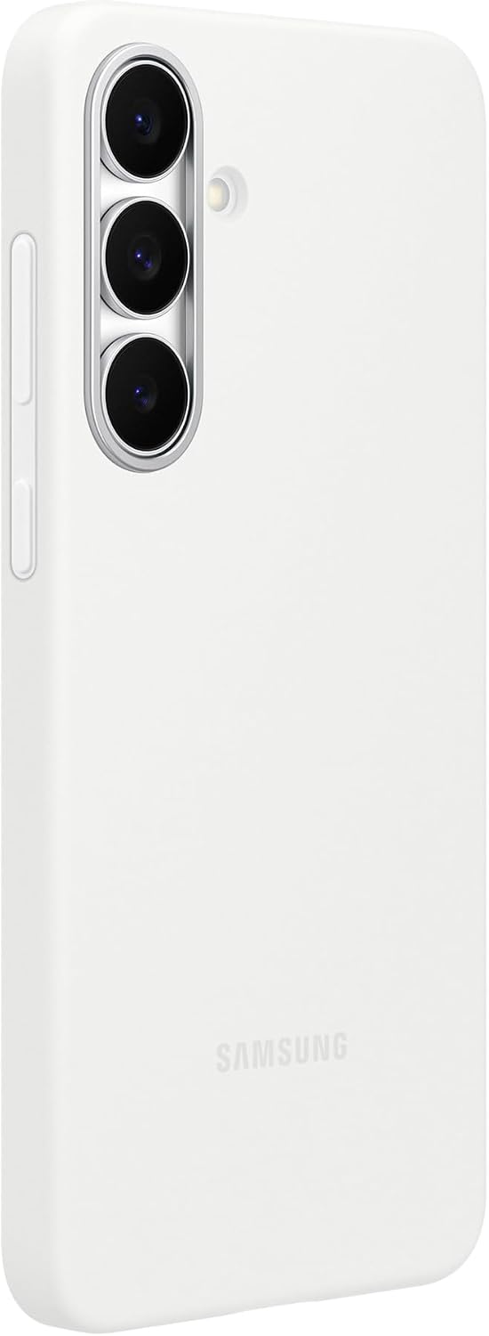 Detalle 2 de Samsung Galaxy S25 FE Official Silicone Case, White, Soft-Touch Finish