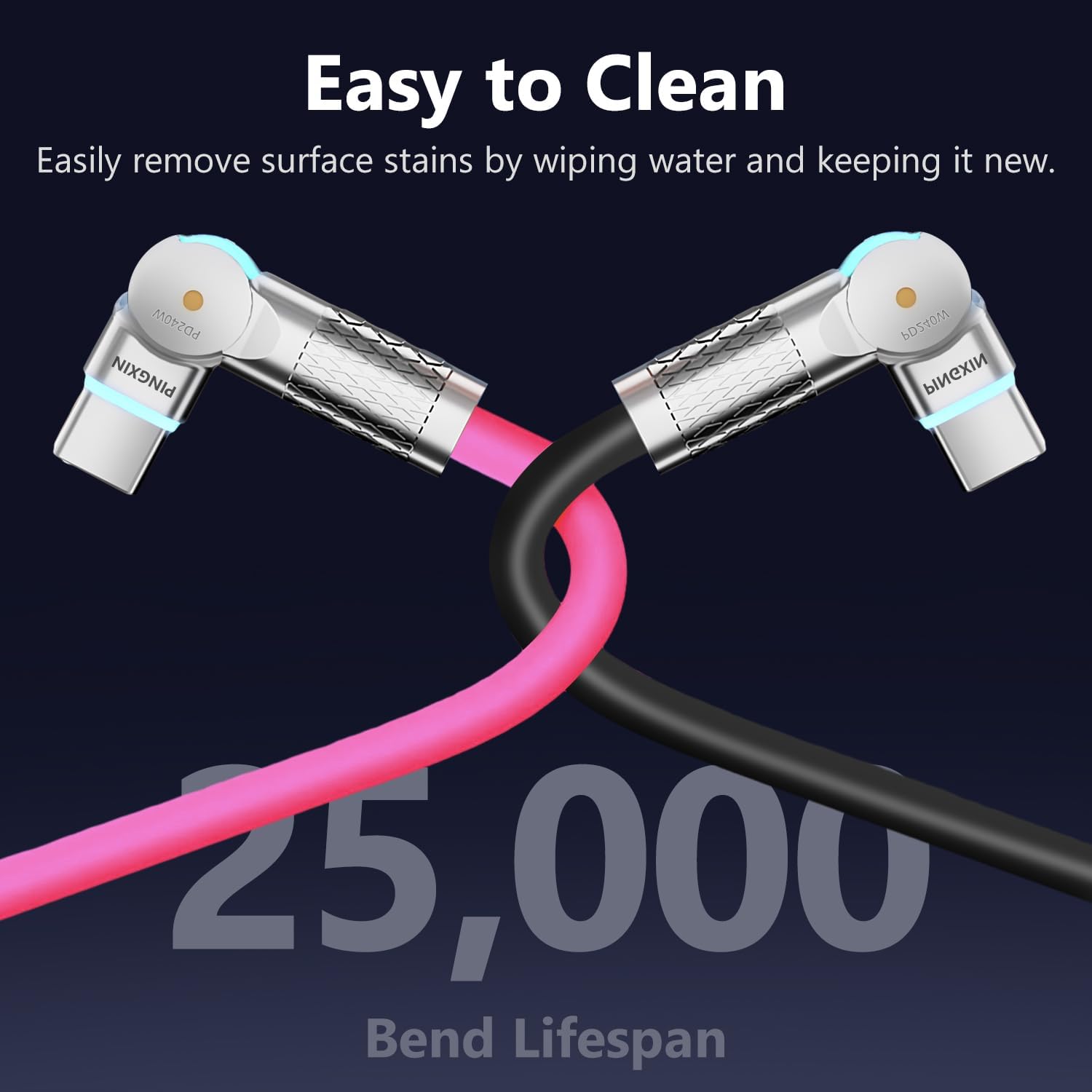 Thumbnail 5 de USB-C to USB-C Cable 10ft 240W 2-Pack for USB-C Devices 📱