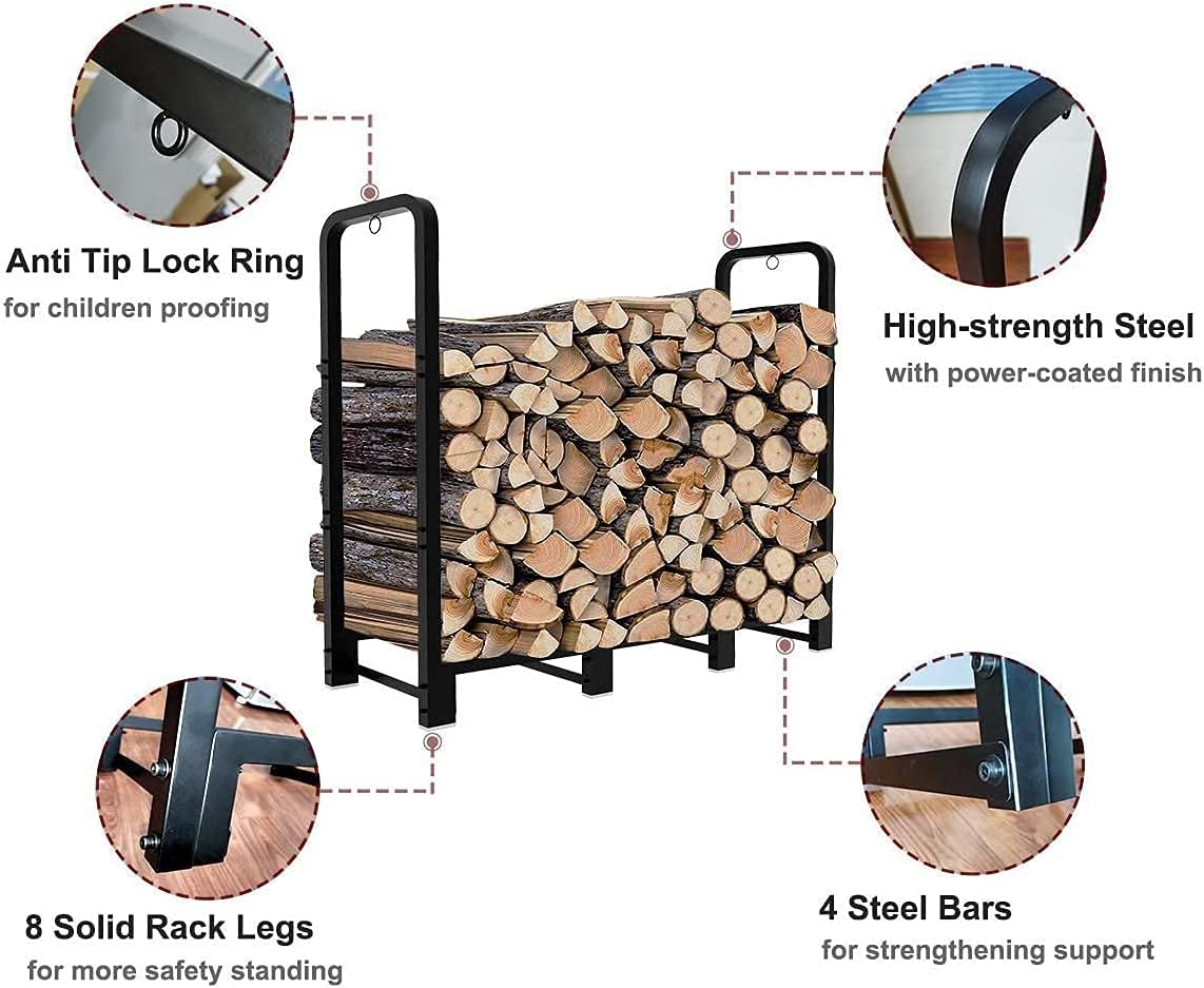 Detalle de Artibear Firewood Rack 4-Foot